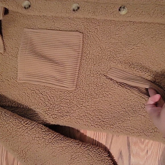 Cozy Tan Sherpa Jacket - Picture 3 of 6